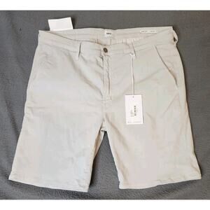 NWT (118$) EDWIN Endurance Mason‎ Short Slim Chino in Stone Gray Sz 36 NWT